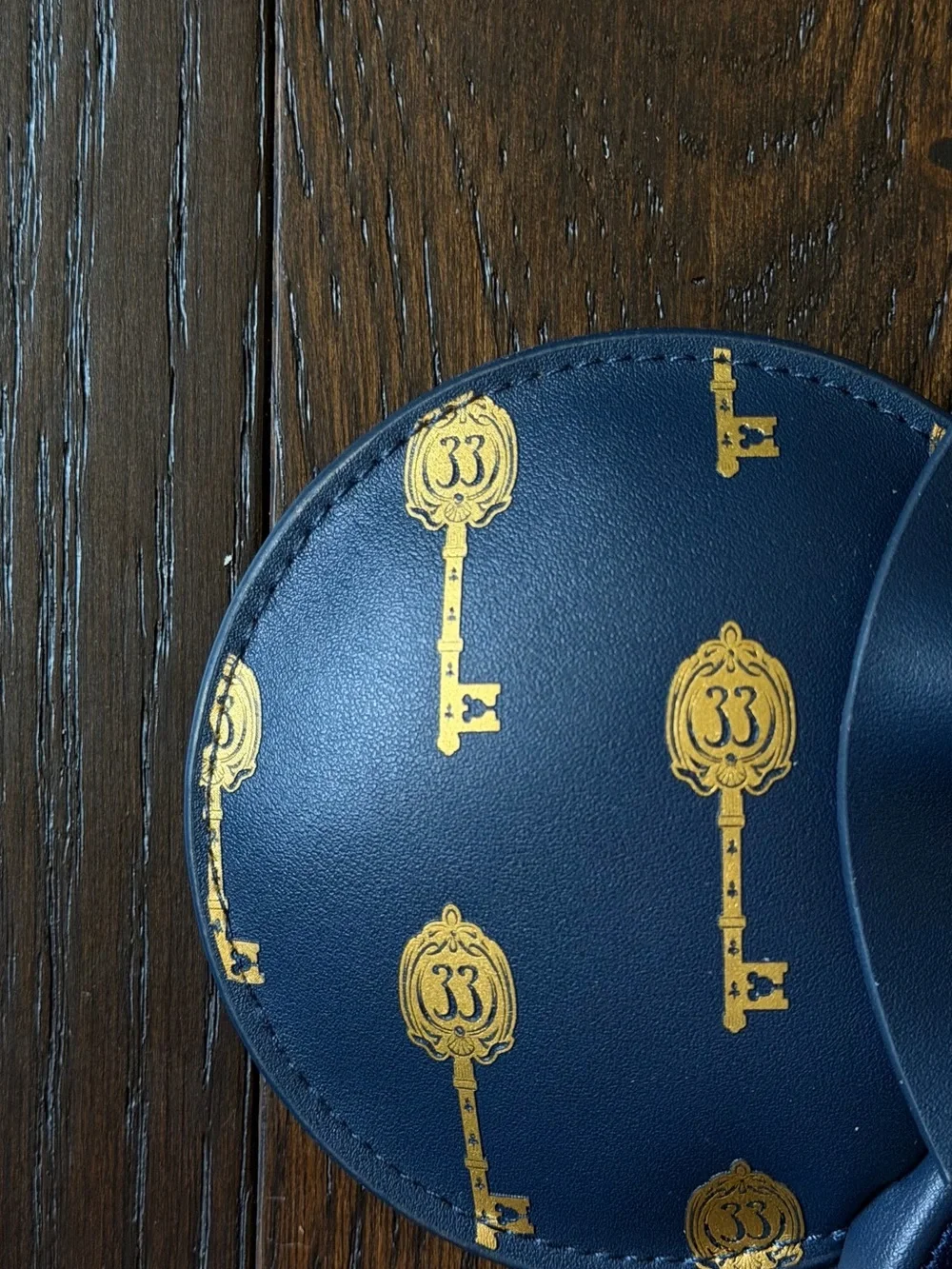 NWT Disneyland Club 33 Limited Edition Minnie Mouse Ears Headband, Navy/Gold